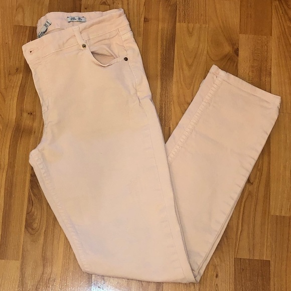 Zara Light Pink Denim Skinny Jeans Size 8 - Picture 3 of 8